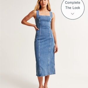 Abercrombie column midi dress